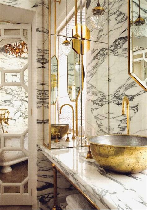 contemporary gold bathroom ideas.